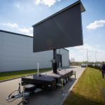 videowall mobile su carrello